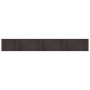 Alfombra rectangular bambú marrón oscuro 70x500 cm