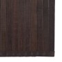 Alfombra rectangular bambú marrón oscuro 70x500 cm