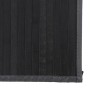 Alfombra rectangular bambú gris 80x300 cm