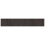 Alfombra rectangular bambú marrón oscuro 70x400 cm