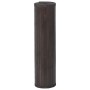 Alfombra rectangular bambú marrón oscuro 70x400 cm