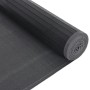 Alfombra rectangular bambú negro 80x100 cm