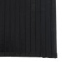Alfombra rectangular bambú negro 70x100 cm