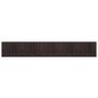 Alfombra rectangular bambú marrón oscuro 80x1000 cm