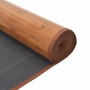 Alfombra rectangular bambú color natural 100x300 cm