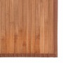 Alfombra rectangular bambú color natural 60x500 cm