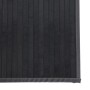 Alfombra rectangular bambú gris 70x1000 cm