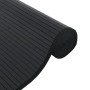 Alfombra rectangular bambú negro 60x1000 cm