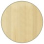 Alfombra redonda bambú color natural claro 60 cm