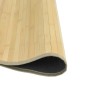 Alfombra redonda bambú color natural claro 60 cm
