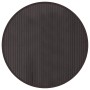 Alfombra redonda bambú marrón oscuro 60 cm