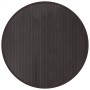 Alfombra redonda bambú marrón oscuro 100 cm