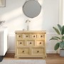 Cómoda cajonera Corona madera maciza de pino 103x46x83 cm