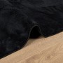 Alfombra de pelo corto OVIEDO negro 120x120 cm