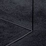 Alfombra de pelo corto OVIEDO negro 120x120 cm