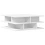 Mesa de centro madera de ingeniería blanco 70x70x29 cm