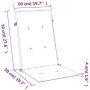 Cojines para silla respaldo alto 2 uds tela gris oscuro melange