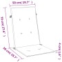 Cojines silla respaldo alto 6 uds tela crema melange 120x50x4cm