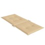 Cojines silla respaldo alto 4 uds tela beige melange 120x50x4cm