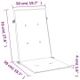 Cojines silla respaldo alto 4 uds tela beige melange 120x50x4cm
