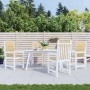 Cojines silla respaldo bajo 4 ud tela beige melange 100x50x4 cm