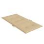Cojines silla respaldo bajo 4 ud tela beige melange 100x50x4 cm