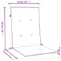 Cojines silla respaldo bajo 4 ud tela beige melange 100x50x4 cm