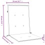 Cojines silla respaldo bajo 2 ud tela azul melange 100x50x4 cm