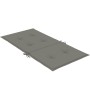 Cojines para silla respaldo bajo 2 ud tela gris oscuro melange