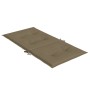 Cojines silla respaldo bajo 2 ud tela taupe melange 100x50x4 cm