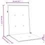 Cojines silla respaldo bajo 2 ud tela taupe melange 100x50x4 cm