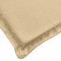 Cojín para banco de jardín tela beige melange 180x50x7 cm
