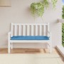 Cojín para banco de jardín tela azul melange 120x50x7 cm