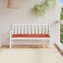 Cojín para banco de jardín tela rojo melange 150x50x7 cm