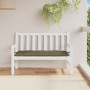 Cojín para banco de jardín tela gris taupe melange 120x50x7 cm