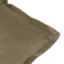 Cojín para banco de jardín tela gris taupe melange 120x50x7 cm