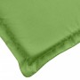 Cojines para banco jardín 2 uds tela verde melange 200x50x7 cm