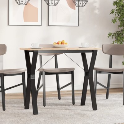 Patas de mesa de comedor estructura Y acero 80x40x73 cm