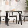 Patas de mesa de comedor estructura Y acero 80x40x73 cm