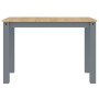 Mesa de comedor Panama madera maciza de pino gris 117x60x75 cm