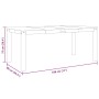 Mesa de comedor Panama madera maciza de pino 180x90x75 cm