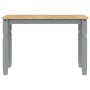 Mesa de comedor Corona madera maciza de pino gris 112x60x75 cm