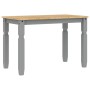 Mesa de comedor Corona madera maciza de pino gris 112x60x75 cm