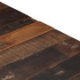 Mesa de centro acero inoxidable madera maciza traviesa plateado