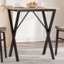 Patas de mesa de comedor estructura X acero 60x40x73 cm