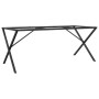 Patas de mesa de comedor estructura X acero 160x80x73 cm