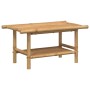 Mesa de centro de bambú 70x40x35 cm