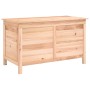 Baúl para cojines de jardín madera maciza abeto 99x50x56,5 cm