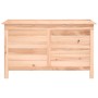 Baúl para cojines de jardín madera maciza abeto 99x50x56,5 cm