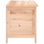 Baúl para cojines de jardín madera maciza abeto 99x50x56,5 cm